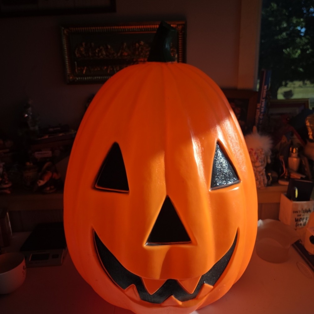 Vintage Empire 30" Light-Up Jack-O-Lantern Pumpkin Blow Mold Halloween Fall